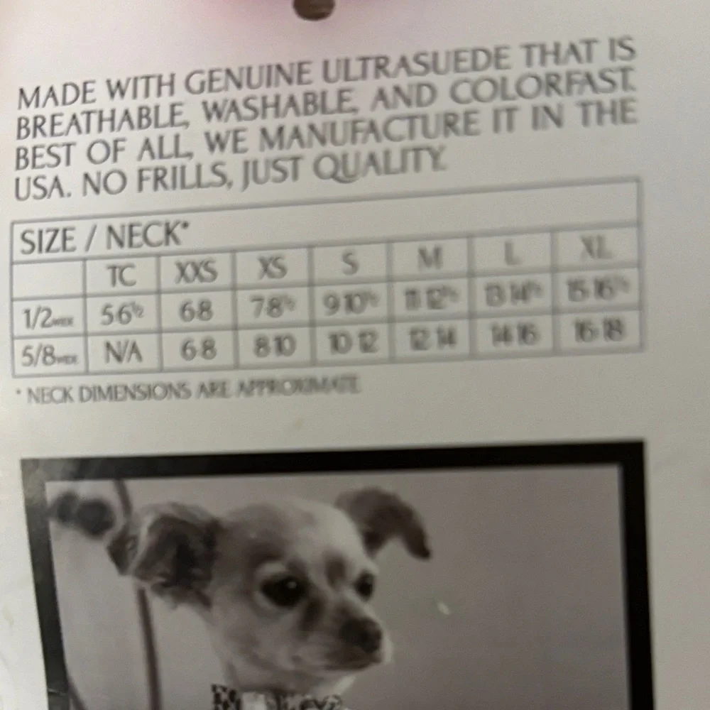 Susan Lanci Tinkie Collar & Harness - Pink XXS - Picture 4 of 5